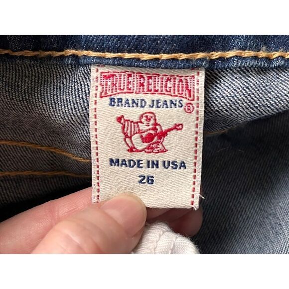 True Religion Straight Distressed Jeans, Size 26 - Picture 6 of 14